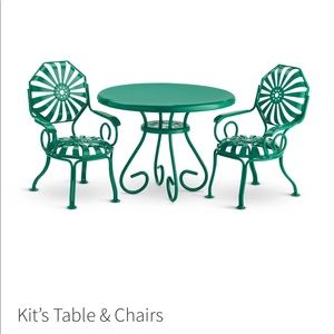 American Girl table and chairs